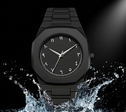 Trendy Arabic Aura Watch for Men Featuring Durable Fiber Chain – Luxury Men’s Watch in Pakistan