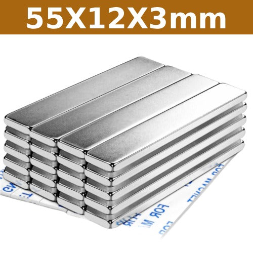Neodymium Magnet N56 55x12x3mm – Ultra Strong Rare Earth Magnet for Industrial & DIY Use