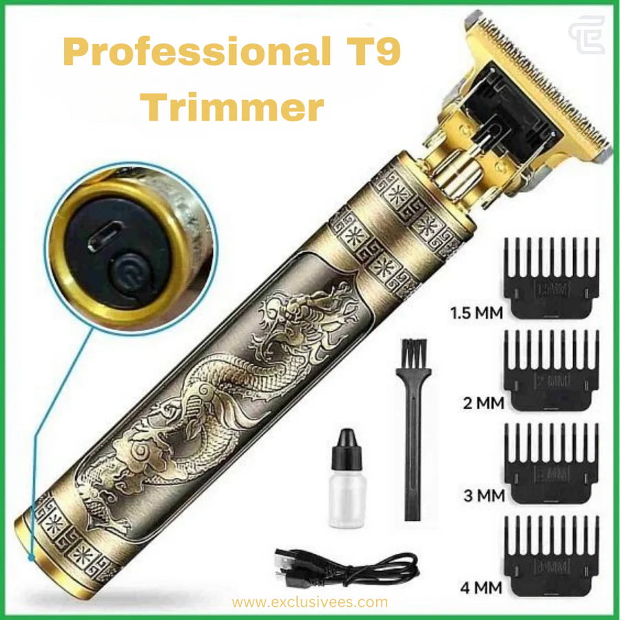 Premium T9 Rechargeable Hair Trimmer & Shaver for Men in Pakistan